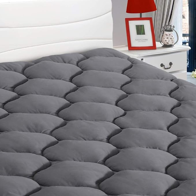 LEISURE TOWN Queen Mattress Pad Fitted Quilted Cotton Mattress Cover Cooling - Image 9