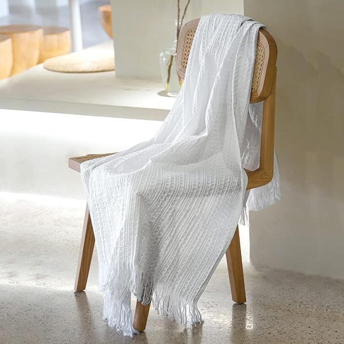 100% Cotton Waffle Blanket by HORIMOTEHOME