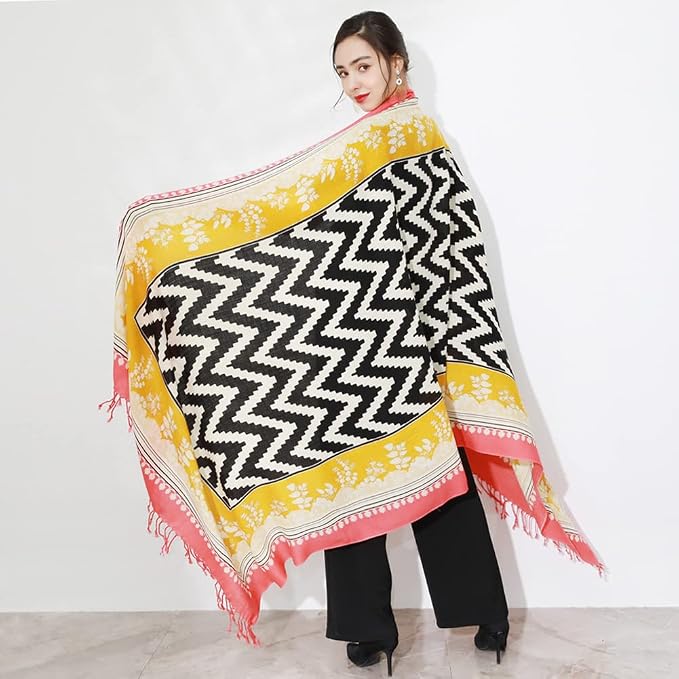 DANA XU 100% Merino Wool Extra Large Pashmina Blanket Travel Scarf Cashmere Wrap - Image 9