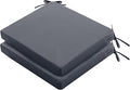 Outdoor Chair Cushions Set of 2: Waterproof & Fade Resistant Seat Cushion by SUMMSUN