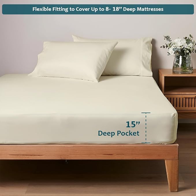 Deep Pocket King Sheets Set - Image 3