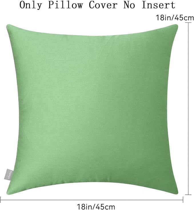 Thmyo 4-Pack 100% Cotton Comfortable Solid Decorative Throw Pillow Case - Image 5