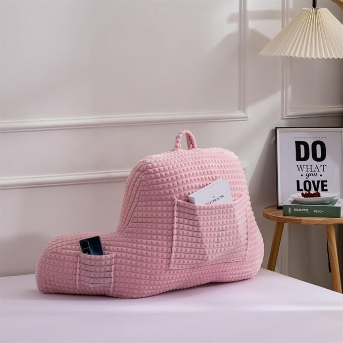 Holawakaka Reading Pillow for Bed and Sofa Couch Sitting Up, Backrest Pillows - Image 3
