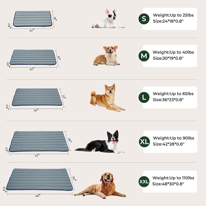 BALANCE Dog Crate Pad, Dog Foam Crate Mat Kennel Pad, Washable Water-Resistant - Image 9