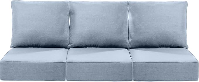 Luxury 24x24x6 Inch Patio Chair Cushions Set of 3 by ACTREST