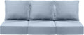 Luxury 24x24x6 Inch Patio Chair Cushions Set of 3 by ACTREST
