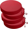 idee-home Outdoor Bistro Chair Cushions, 15”x15”x 3” Thick Outdoor Round Seat by idee-home
