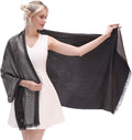 LMVERNA Women's Sparkling Metallic Soft Pashmina Shawls and Wraps Scarf in by LMVERNA