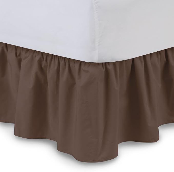 Bed Skirt - Ruffled Bed Skirt 12 Inch Drop Dust Ruffle - Dust Ruffle Bedskirt by Unknown