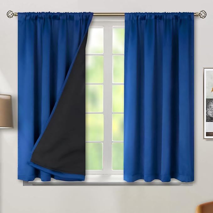 BGment Blackout Curtains for Bedroom 54 Inch Length, Short Thermal Insulated by BGment