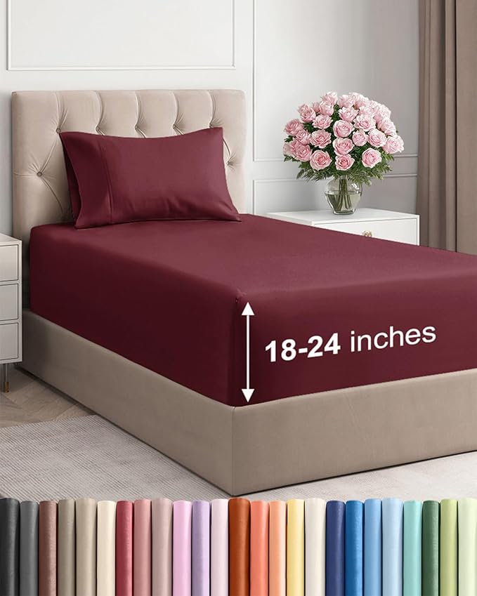 Extra Deep Pocket Twin XL Sheets by CGKUnlimited