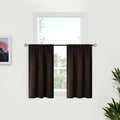 BGment Small Brown Kitchen Curtains 36 Inch Length by BGment
