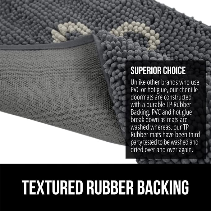 GORILLA GRIP SOAKSTOPPER Dog Door Mat, 48x30 Machine Washable Rug Absorbent - Image 5