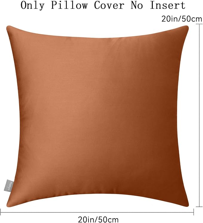 Thmyo 4-Pack 100% Cotton Comfortable Solid Decorative Throw Pillow Case - Image 6