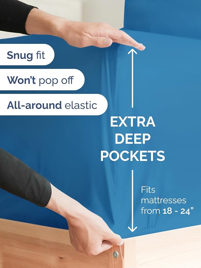 Extra Deep Twin XL Fitted Sheet - Image 2