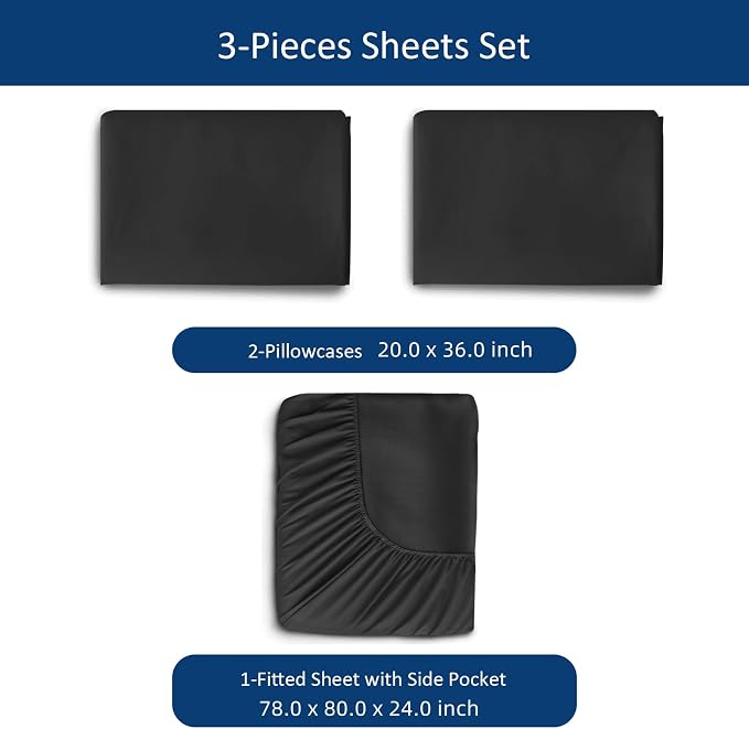 Moonsea King Size Sheets Set for Air Mattress - Image 2