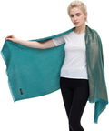LMVERNA Women's Sparkling Metallic Soft Pashmina Shawls and Wraps Scarf in by LMVERNA