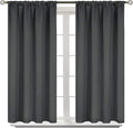 BGment Dark Grey Blackout Curtains 54 Inches Length by BGment