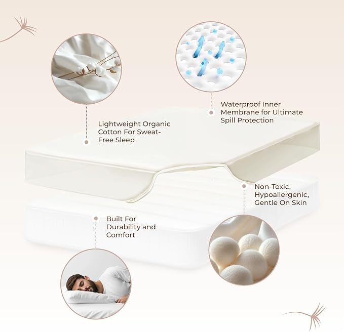 Organic Crib Mattress Protector - Image 3