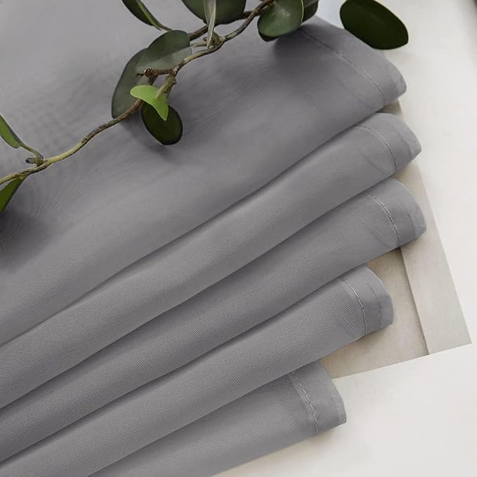 MIULEE Short Sheer Curtains 30 Inch Length - Image 5