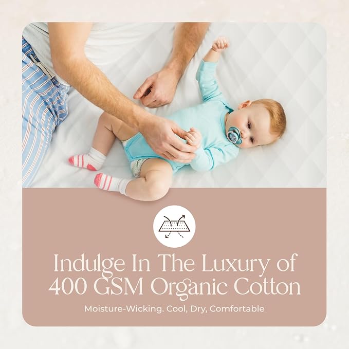 Whisper Organics Luxury Quilted Mattress Cover - Image 4