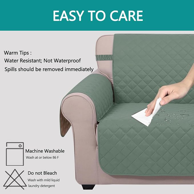 U-NICE HOME 4 Seater Sofa Cover 91 Inch Large Couch Covers - Image 5