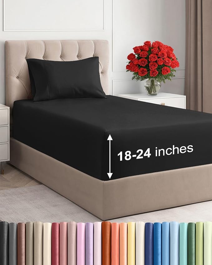 Extra Deep Pocket Twin XL Sheets by CGKUnlimited