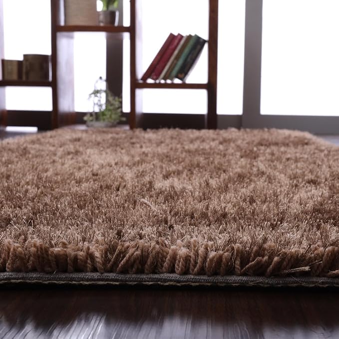 Rugsotic Carpets Hand Woven Flat Weave Kilim Wool 4'x6' Area Rug Solid Light - Image 7