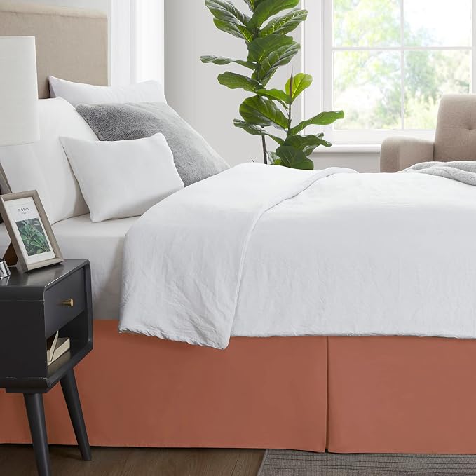 Nestl Rust Twin XL Bed Skirt - Image 3