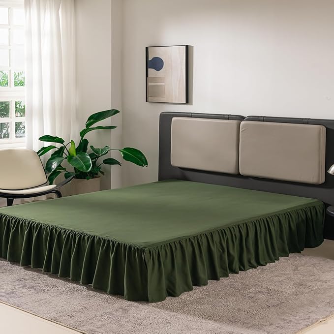Bed Skirt Queen Size Ruffled Bed Skirt - Image 6