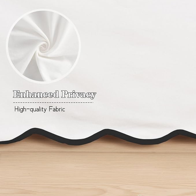 HIG Off-White Chic King Bed Skirt - Image 8