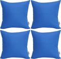 4-Pack 100% Cotton Comfortable Solid Decorative Throw Pillow Case, Thmyo Square by Thmyo