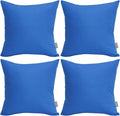 4-Pack 100% Cotton Comfortable Solid Decorative Throw Pillow Case, Thmyo Square by Thmyo