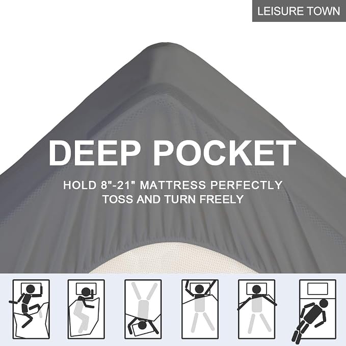 LEISURE TOWN Mattress Pad TwinXL Size Soft Cotton Mattress Cover, Quilted - Image 4