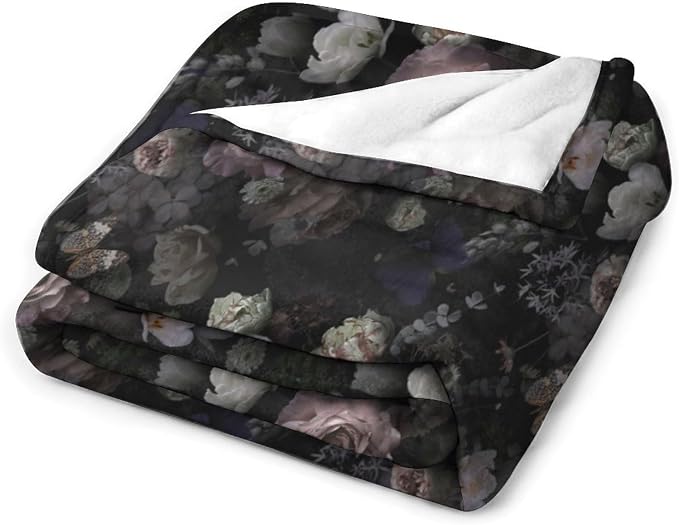 Vintage Gothic Floral Blanket - Image 3
