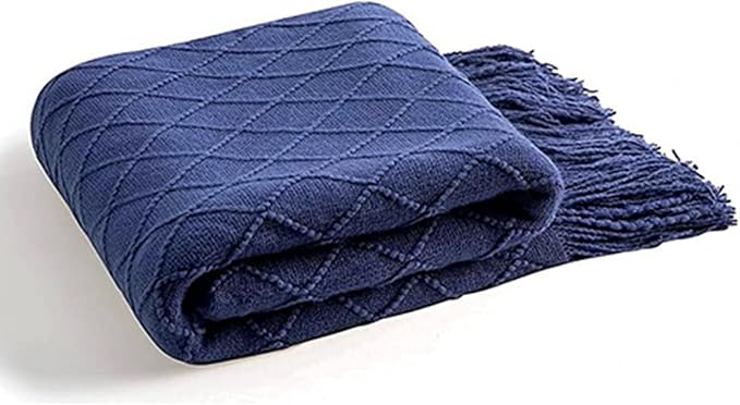 inhand Navy Blue Throw Blanket for Couch and Bed, Soft Living Room Home Decor - Image 8