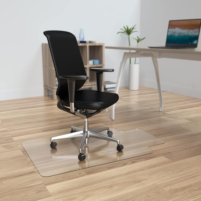 Amyracel Office Chair Mat for Hardwood Floor, 30” x 48” Clear Desk Chair Mat - Image 2