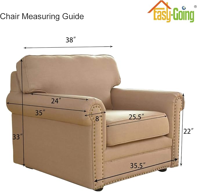 Easy-Going Stretch Chair Sofa Slipcover 1-Piece Couch Sofa Cover Furniture - Image 6