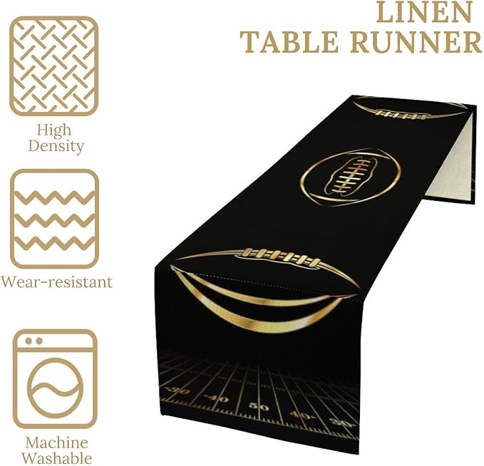 American Football Table Runner Sport Game Days Seasonal Table Runner Soccer - Image 4