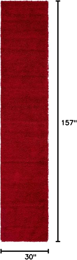 Unique Loom Solid Shag Collection Area Rug - Image 2