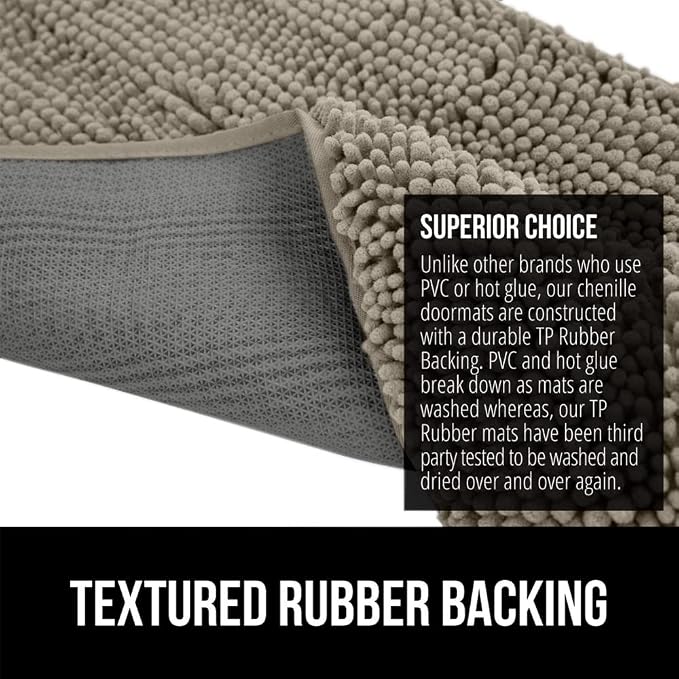 GORILLA GRIP SOAKSTOPPER Dog Door Mat, 48x30 Machine Washable Rug Absorbent - Image 6