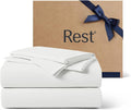 REST® Evercool®+ Cooling Sheet Set, Full Size, Arctic White, Breathable Bed by REST