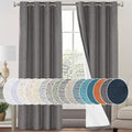 PrinceDeco Primitive Textured Linen 100% Blackout Curtains by PrinceDeco