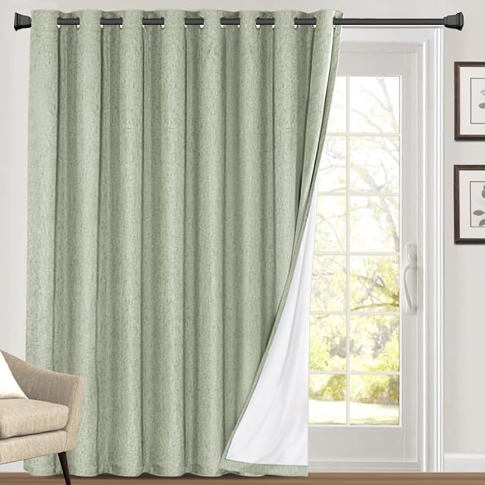PrinceDeco Blackout Curtains 84 Inches Long Patio Curtains by PrinceDeco