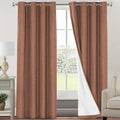 PrinceDeco Blackout Curtains for Bedroom 100% Absolutely Blackout Linen Look by PrinceDeco