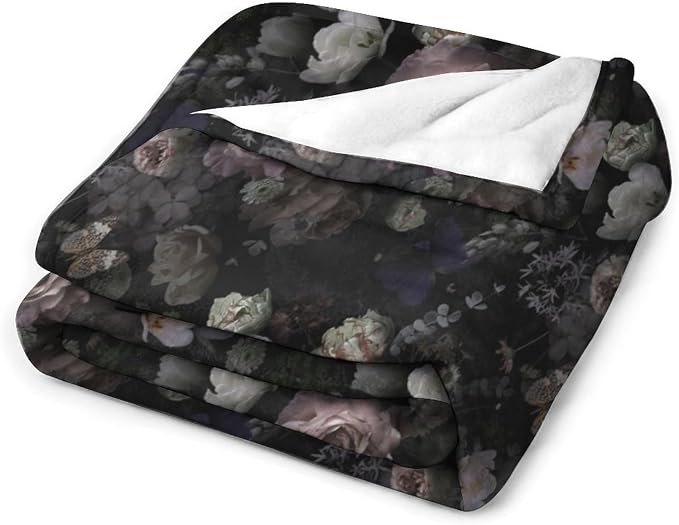 Vintage Gothic Floral Blanket - Image 3