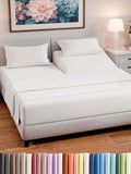 Split Head King Sheet Set – 4 Piece Flex Split Top King Sheets by CGKUnlimited