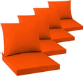 Outdoor Seat Cushion Set 22 x 22 In, Water-Resistant & Fade-Resistan, Patio by Unknown