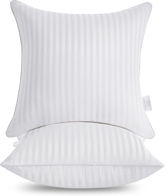 Oubonun 16 x 16 Throw Pillow Inserts, Firm and Fluffy Decorative Square Pillows - Image 4