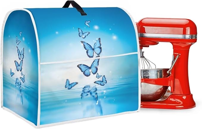 Butterfly Stand Mixer Cover Dust Protective Blue Stand Mixer Covers - Image 4
